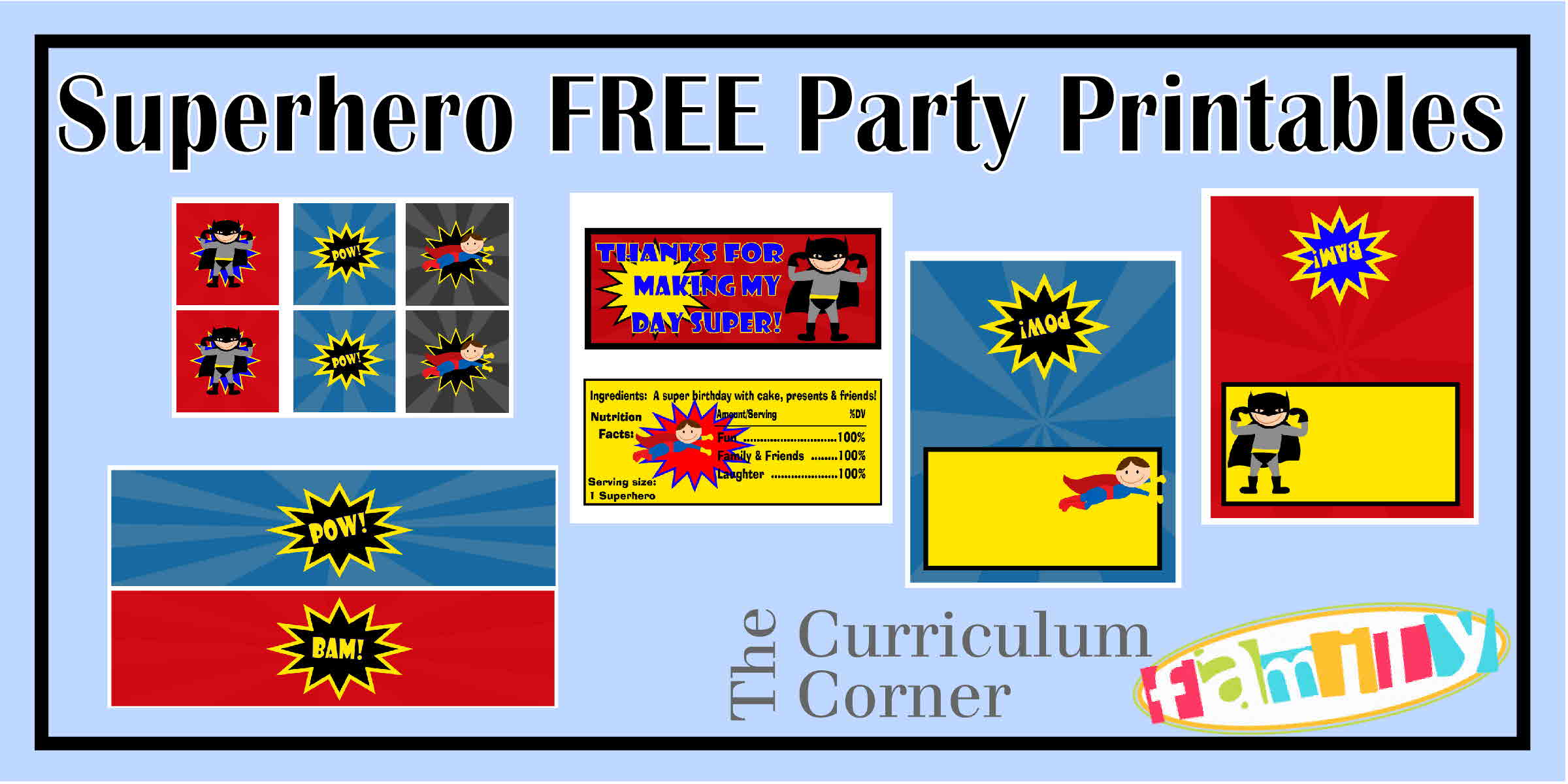 Your little superhero will love the party you create with the help of 
