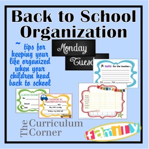 Back to School Organization Tips
