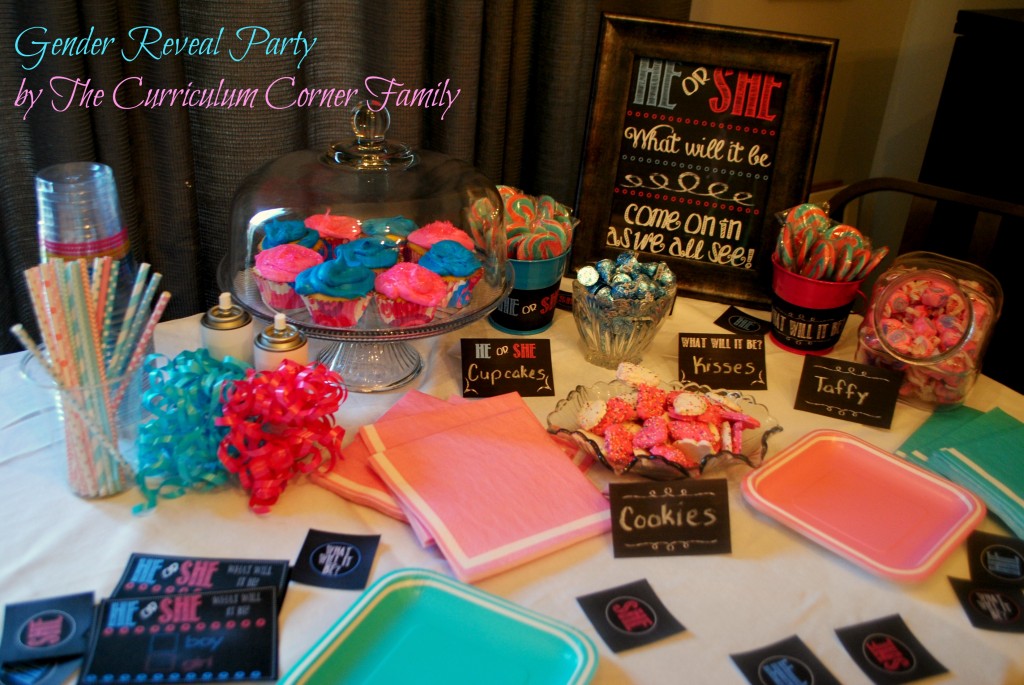 Gender Reveal Party by The Curriculum Corner Family